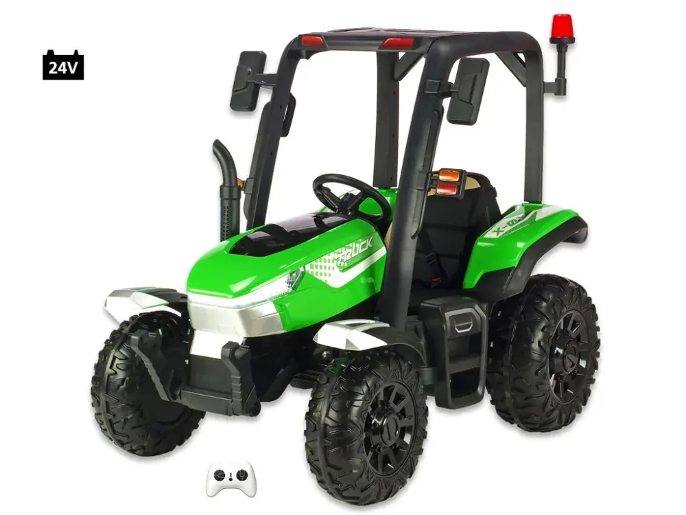 Traktor Blast s kabinou a vlekem, DO, zelený