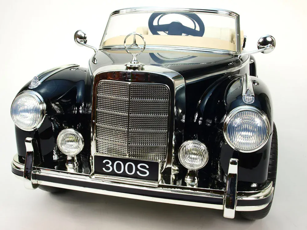 Dětský elektrický Mercedes-Benz 300S oldtimer, DO, černá metalíza