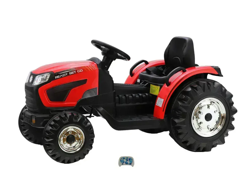 Silný farmářský traktor Ready s 2,4G, červený
