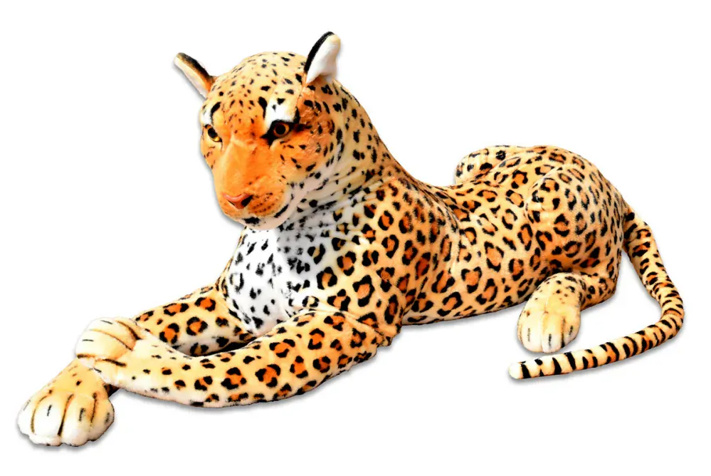 Velký plyšový leopard / levhart, délka 170cm