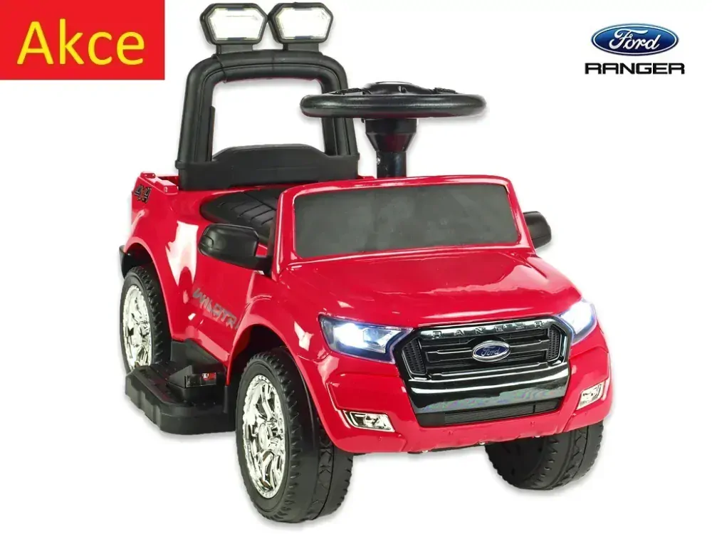 Elektrický Ford Ranger s vodící tyčí, DO, růžový lakovaný