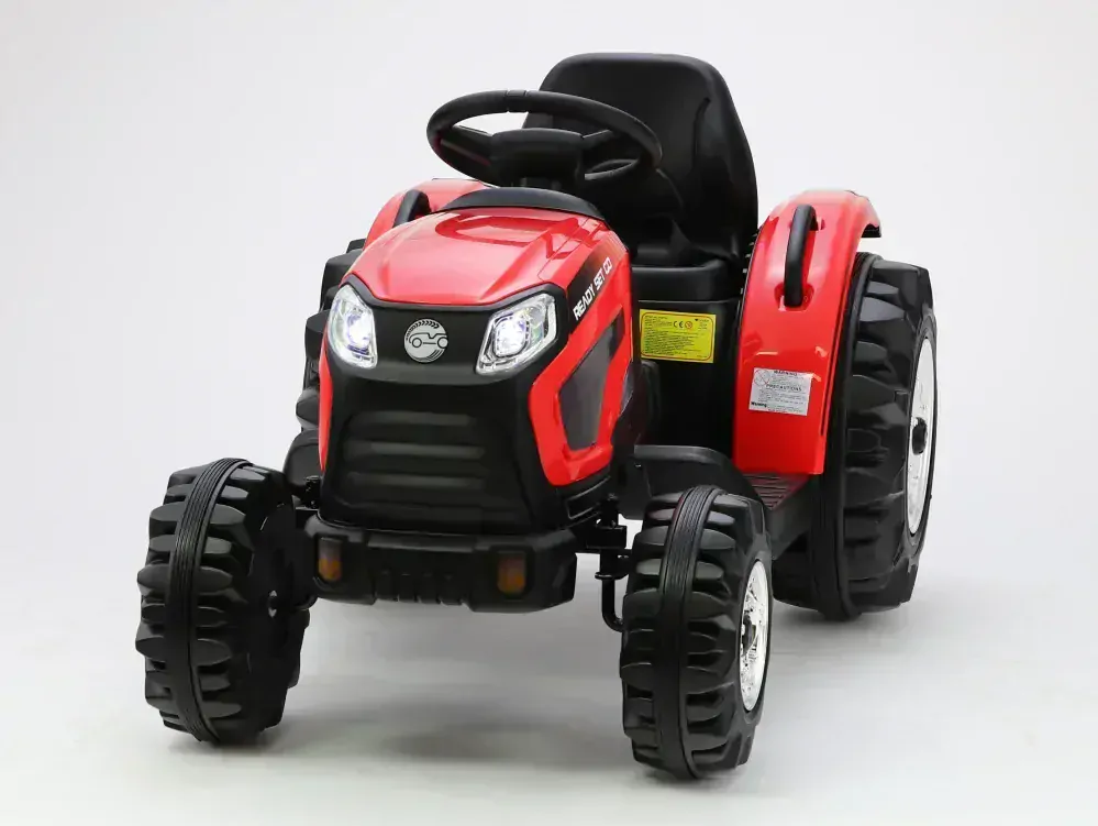 Silný farmářský traktor Ready s 2,4G, červený