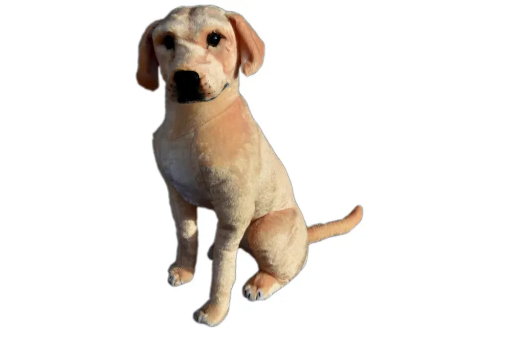 Plyšový sedící pes Labrador, 70cm