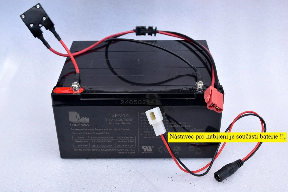 Náhradní baterie 24V - 14Ah pro Kipper 4x 200W/24V