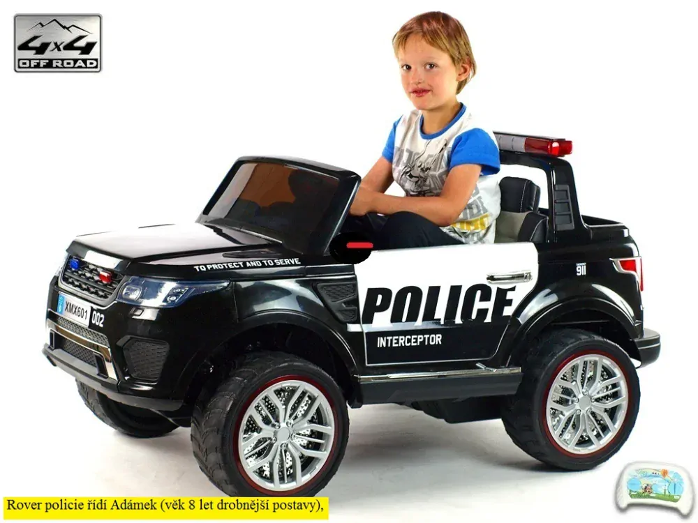 Dětský elektrický Rover policie 911 Interceptor, 4x4