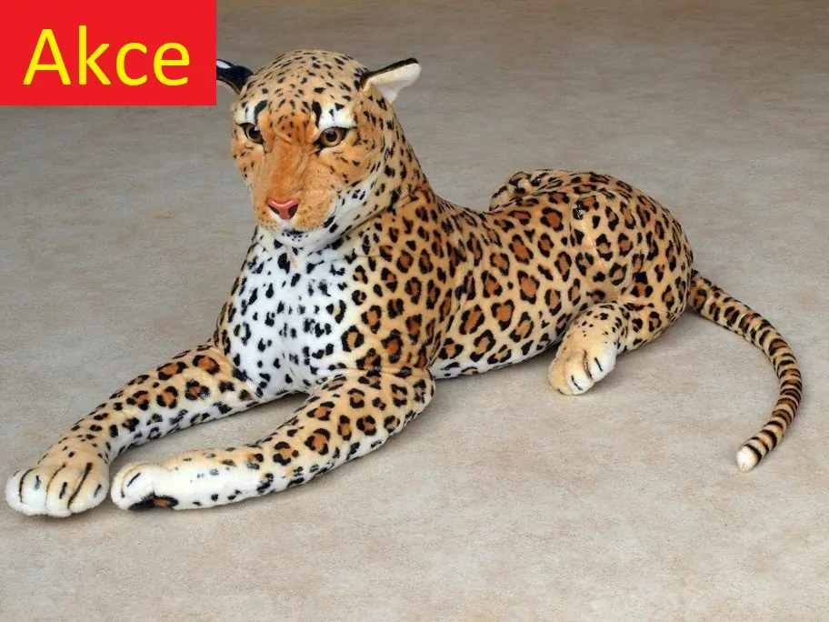 Velký plyšový leopard / levhart, délka 170cm