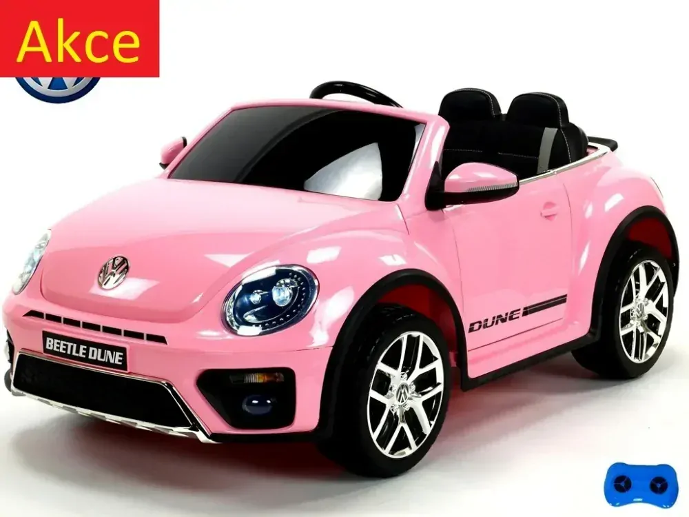 Dětský elektrický Volkswagen Beetle Dune cabrio, DO, růžový