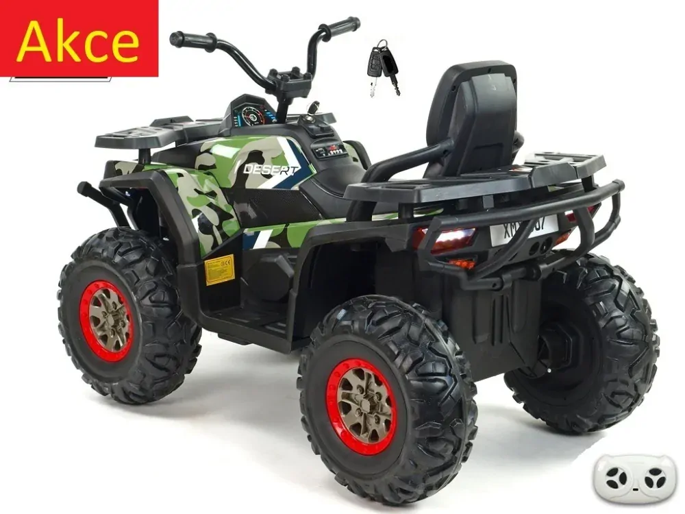 Dětská elektrická čtyřkolka Xmen, 4x4, Camo army