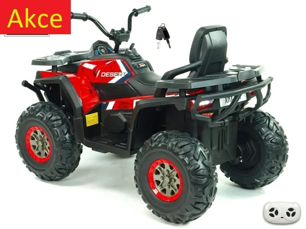Dětská elektrická čtyřkolka Xmen, 4x4, DO, červená