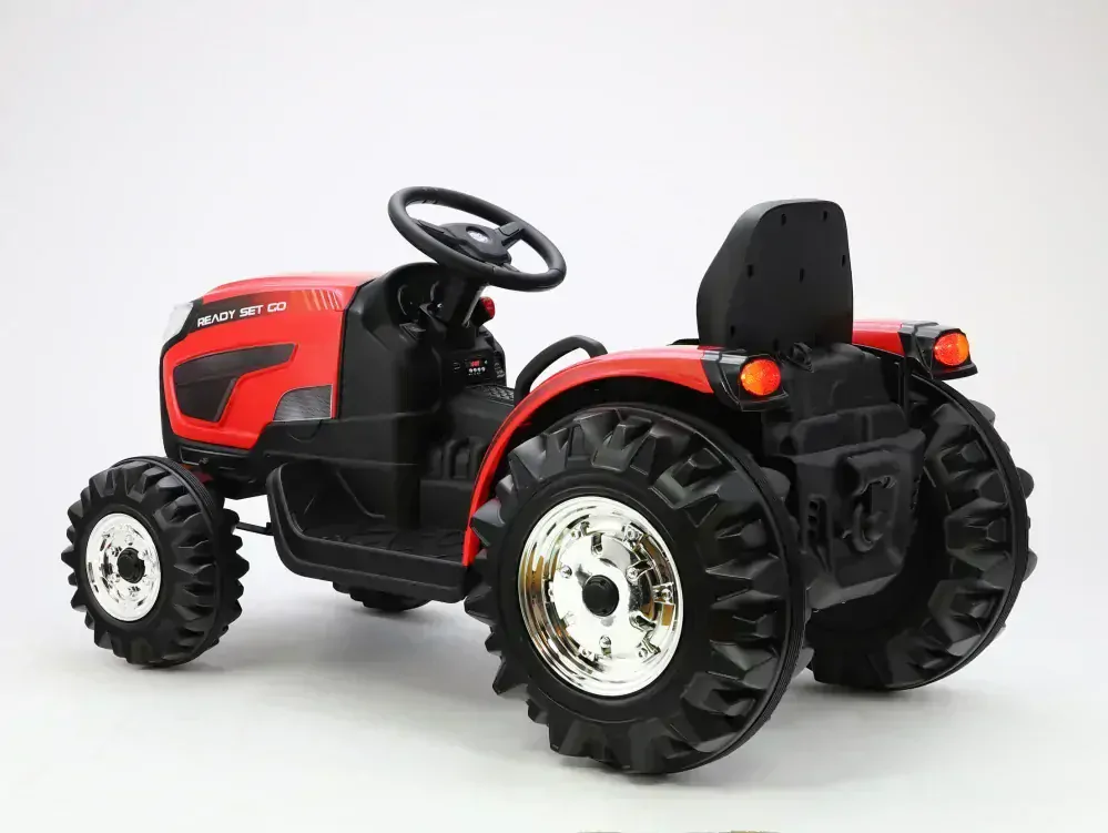 Silný farmářský traktor Ready s 2,4G, červený