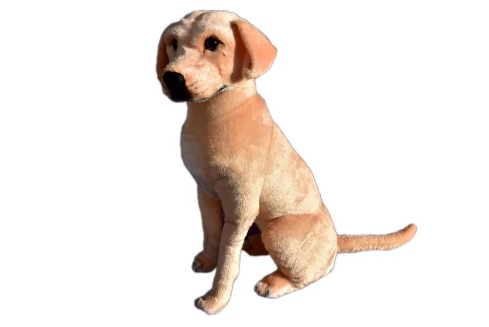 Plyšový sedící pes Labrador, 70cm