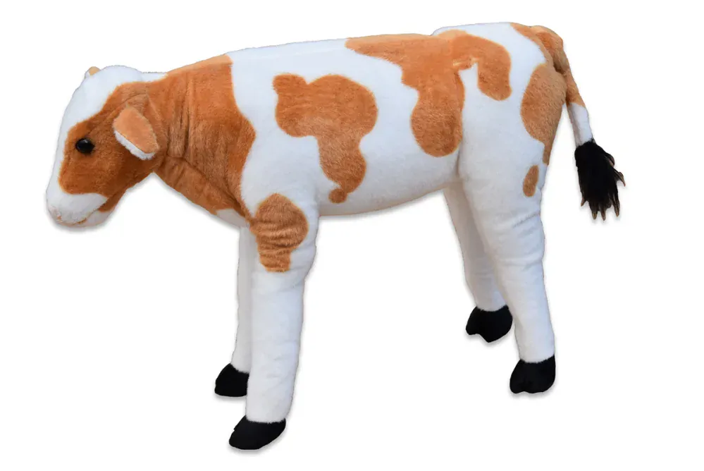 Plyšové stojící telátko, výška 43cm, délka 65cm
