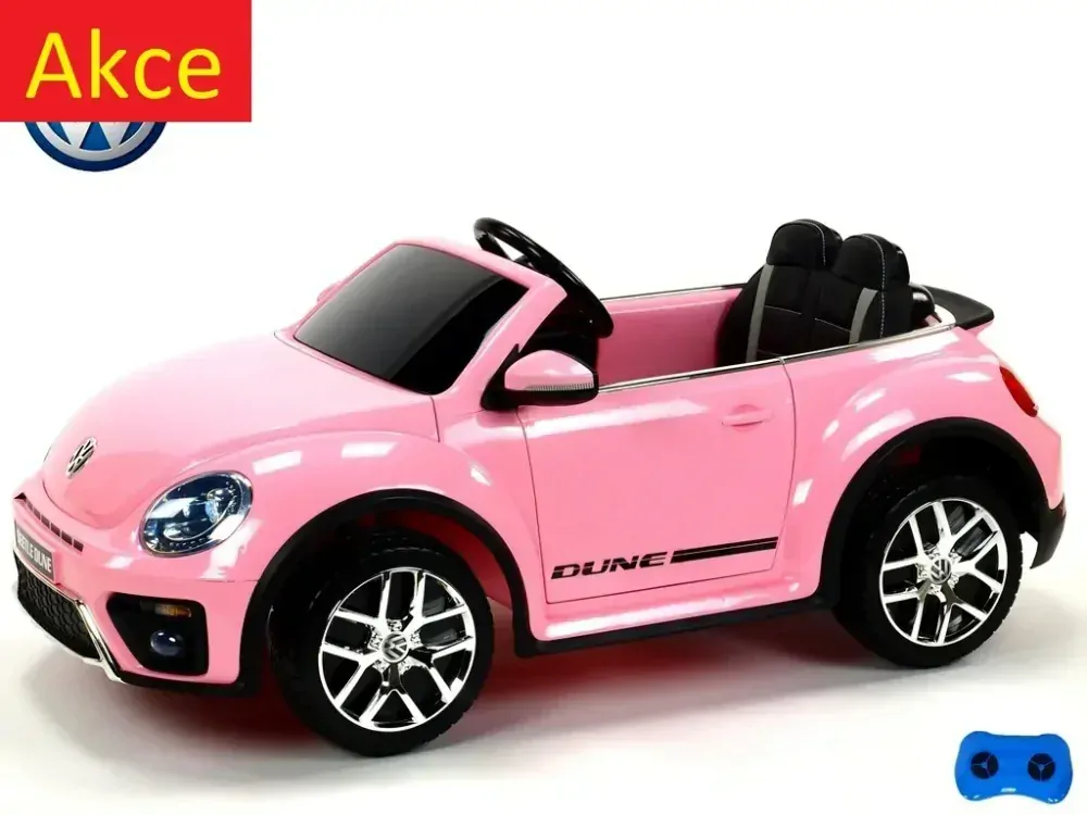 Dětský elektrický Volkswagen Beetle Dune cabrio, DO, růžový