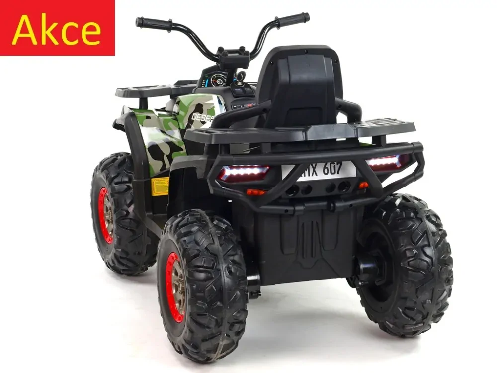 Dětská elektrická čtyřkolka Xmen, 4x4, Camo army
