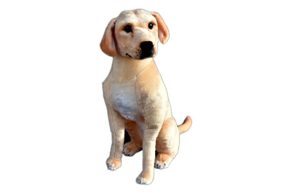 Plyšový sedící pes Labrador, 70cm