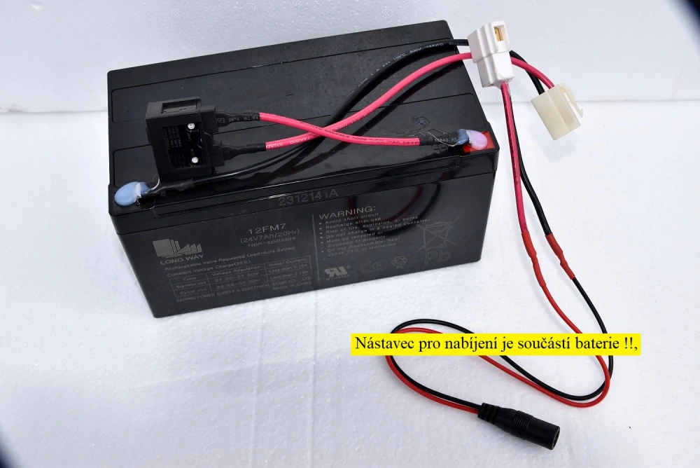 Náhradní baterie 24V - 7Ah pro čtyřkolku T-Speed 24V