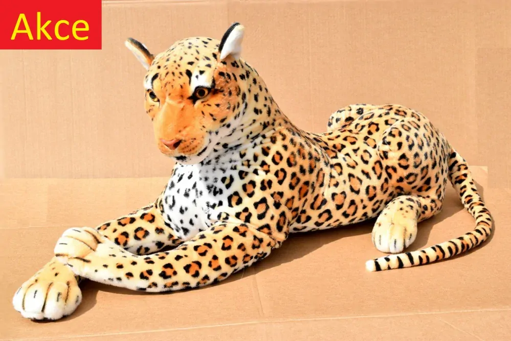 Velký plyšový leopard / levhart, délka 170cm