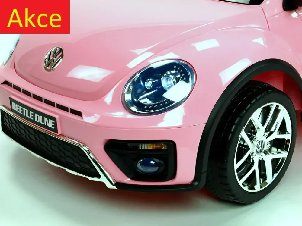 Dětský elektrický Volkswagen Beetle Dune cabrio, DO, růžový