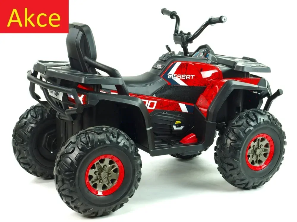 Dětská elektrická čtyřkolka Xmen, 4x4, DO, červená