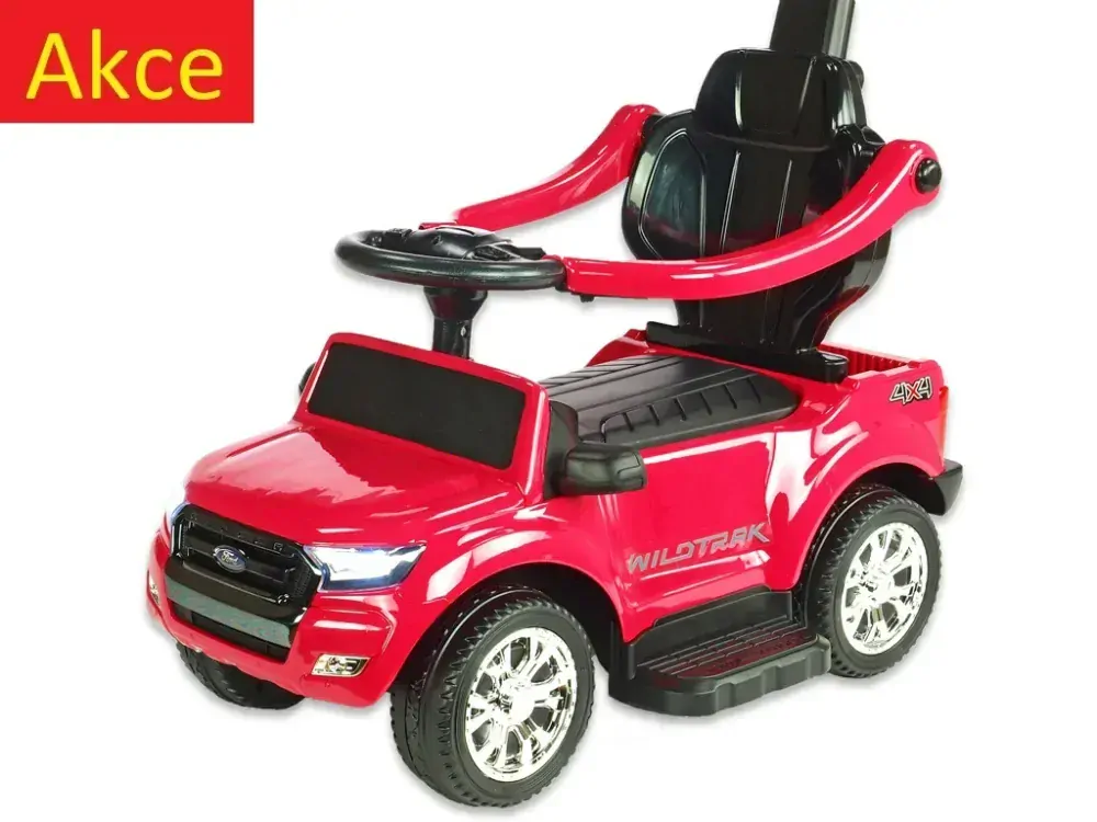 Elektrický Ford Ranger s vodící tyčí, DO, růžový lakovaný