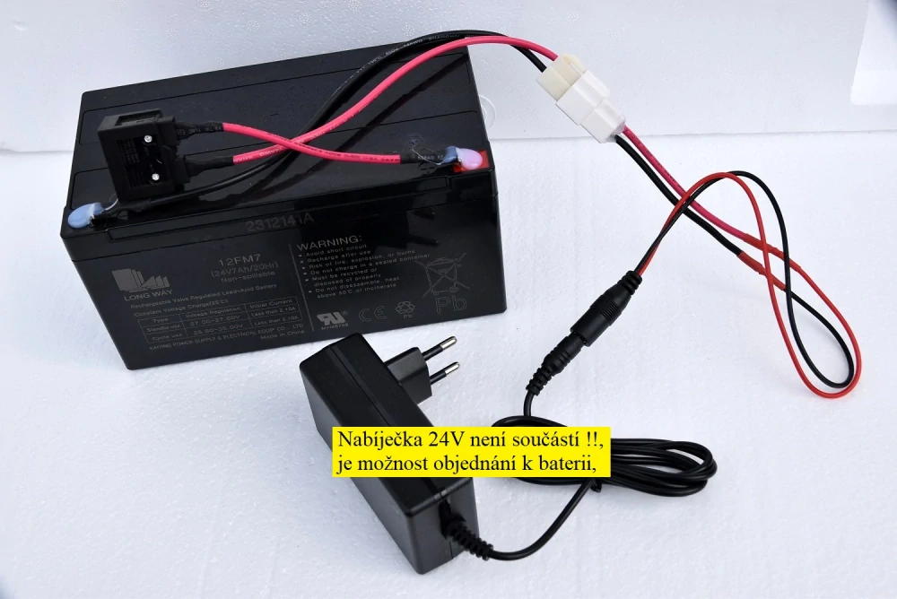 Náhradní baterie 24V - 7Ah pro čtyřkolku T-Speed 24V
