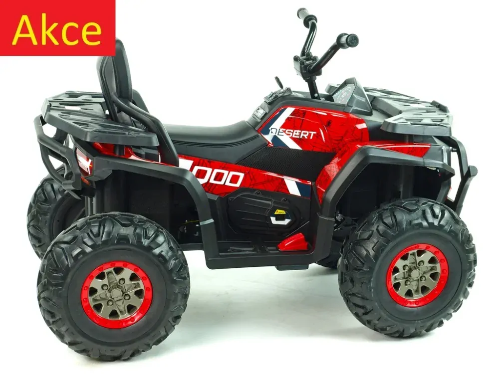 Dětská elektrická čtyřkolka Xmen, 4x4, DO, červená