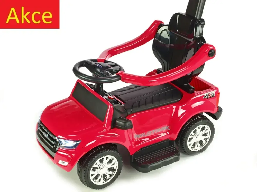 Elektrický Ford Ranger s vodící tyčí, DO, růžový lakovaný
