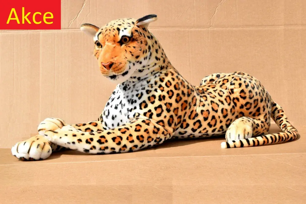 Velký plyšový leopard / levhart, délka 170cm