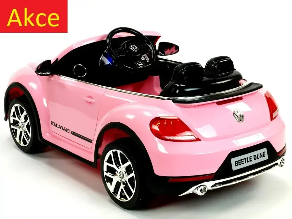 Dětský elektrický Volkswagen Beetle Dune cabrio, DO, růžový