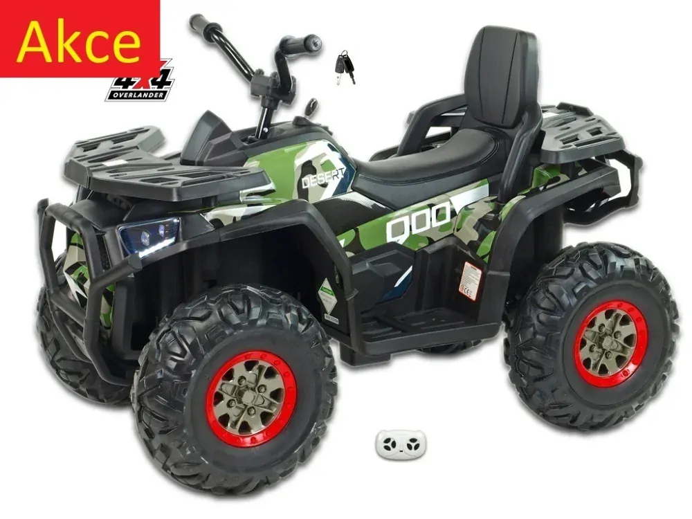 Dětská elektrická čtyřkolka Xmen, 4x4, Camo army