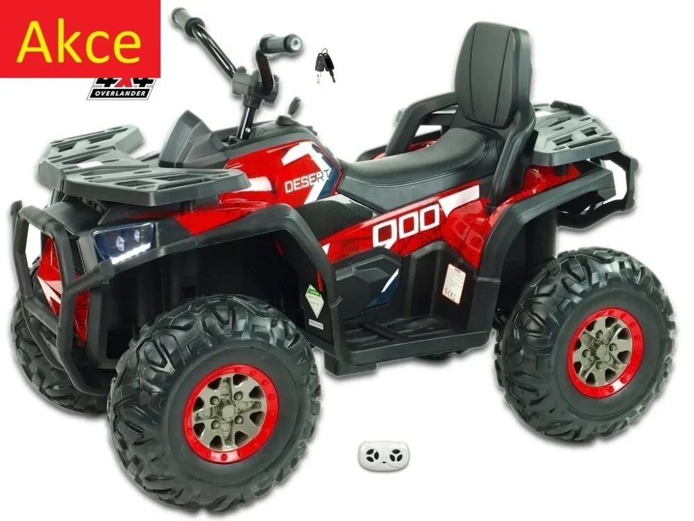 Dětská elektrická čtyřkolka Xmen, 4x4, DO, červená