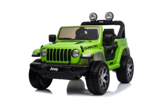 Zelené elektrické autíčko Jeep Wrangler 4x4 s lithiovou baterií