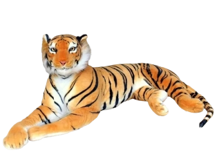 Obrovský plyšový tygr oranžový délka 200cm